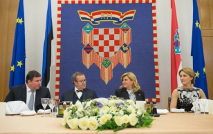 Riigiõhtusöök Horvaatia presidendi Kolinda Grabar-Kitarovići kutsel.