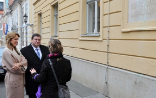 Linnaekskursioon koos Horvaatia presidendi abikaasa Jakov Kitarovićiga.