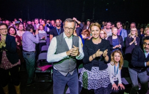 Tallinn Music Week 2016 avamine Kultuurikatlas. Festivali Klaaspärlimäng kureeritud erikontserti juhatas maailmakuulus dirigent Kristjan Järvi.