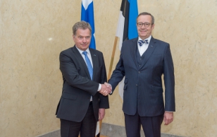 President Toomas Hendrik Ilvese ja Soome presidendi Sauli Niinistö ühispilt.