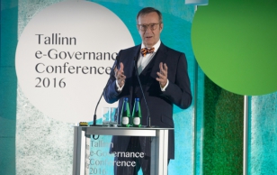 President Toomas Hendrik Ilves avas rahvusvahelise suurürituse Tallinn e-Governance Conference'i.
