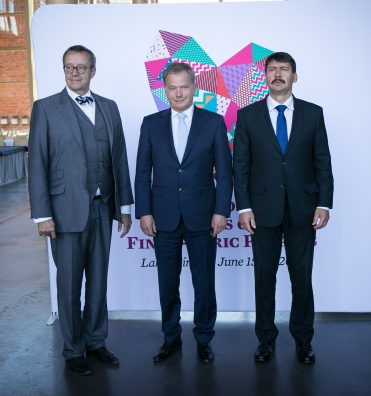 President Toomas Hendrik Ilves, Soome president Sauli Niinistö ja Ungari president János Áder.