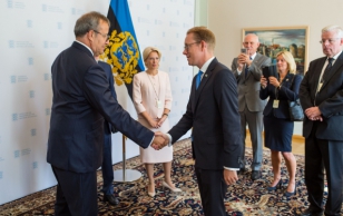 President Ilves kohtus NB8 ehk Põhja- ja Baltimaade parlamendispiikritega, kes on Tallinnas Eesti iseseisvuse taastamise 25. aastapäeva üritustel.